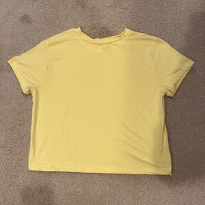 Yellow cropped top